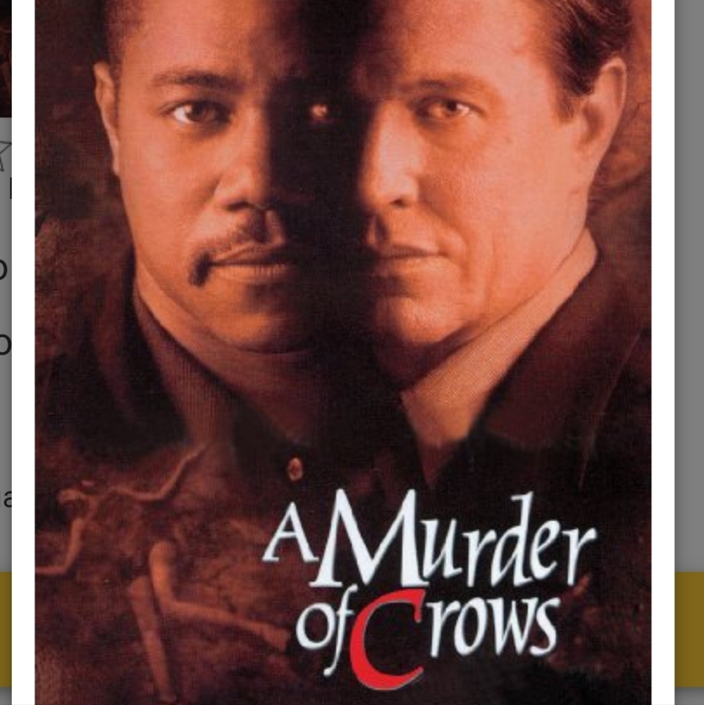 A Murder of Crows VHS, Cuba Gooding Jr.